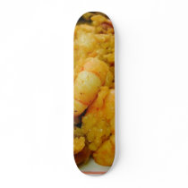 Paella Shrimp Clams Sausages Rice Skate Boards