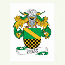 Paez Family Crest Postcard