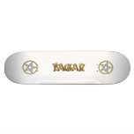 Pagan Pentagram Pentacle Gothic Skateboard