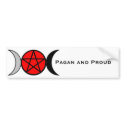 Pagan Pride- Triple Goddess Bumper Sticker bumper stickers