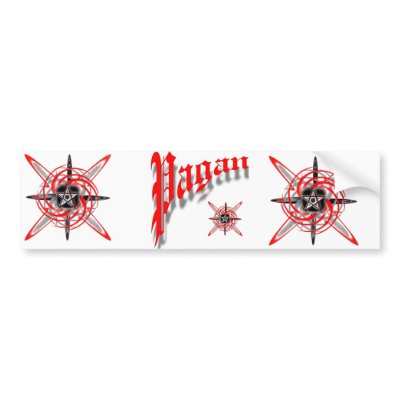 Pagan Star Bumper Sticker by gacatmandu