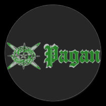 Pagan Star Green stickers