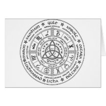 Pagan wheel of the Year Greeting Card