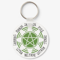 Pagan Wheel of the Year keychains by WildWitch Pagan Wheel of the Year keychains
