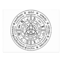 Pagan wheel of the Year Post Cards