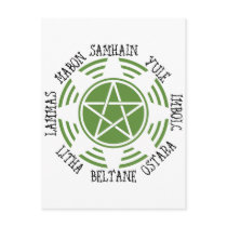 Pagan Wheel of the Year postcards by WildWitch Pagan Wheel of the Year postcards