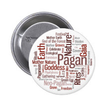 Pagan Words Buttons