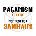 Paganism For Life, Not Just For Samhain t-shirts by WildWitch Paganism For Life, Not Just For Samhain t-shirts