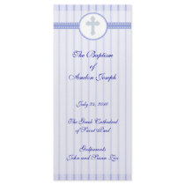 Page 1/5 Greek Orthodox Church Baptism Program Personalized Rack Card