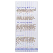 Page 2/5 Greek Orthodox Church Baptism Program Personalized Rack Card