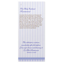 Page 5/5 Greek Orthodox Church Baptism Program Custom Rack Cards