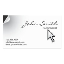 Page Curl Climatologist Business Card
