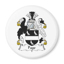 Page Family Crest magnets by coatsofarms Page Family Crest magnets