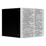 Page from a Dictionary 3 Ring Binder
