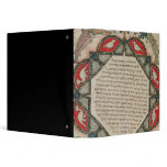 Page from a Hebrew Bible depicting fish 3 Ring Binder