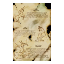 Page from an Ancient Bestiary posters by paceetrate Page from an Ancient Bestiary posters