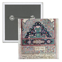 Page from the Canon of Medicine by Avicenna  1632 Pinback Buttons