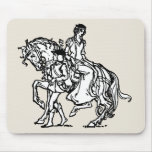 Page Leading Lady's Horse Mouse Pad