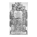 page of 'Della Musica Antica et della Moderna' Stretched Canvas Prints
