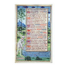 Page of Latin text with border Canvas Print