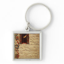 Page of Musical Notation with historiated Keychains