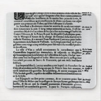 Page of text from 'La Gazette' Mousepad