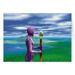 Page of Wands Greeting Cards