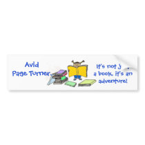 page turner bumper stickers
