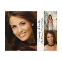 Pageant Autograph/Comp Card Post Cards