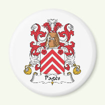 Pages Family Crest Magnet