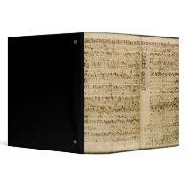 Pages from Score of the 'The Art of the Fugue' 3 Ring Binder