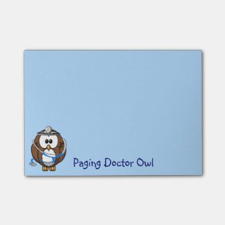 paging Doc Owl Post-it® Notes