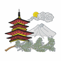 Pagoda embroidered shirts