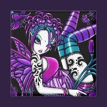 "Paige" Gothic Tattoo Fairy Art Magnet magnets