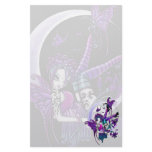 "Paige" Rainbow Butterfly Moon Fairy Art Sationery stationery