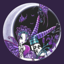 "Paige" Rainbow Butterfly Moon Fairy Sticker stickers