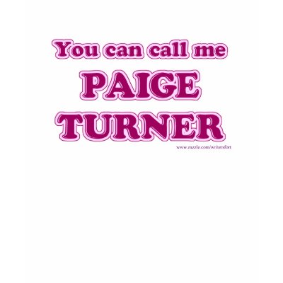 Paige Turner T-shirt by Writersfort
