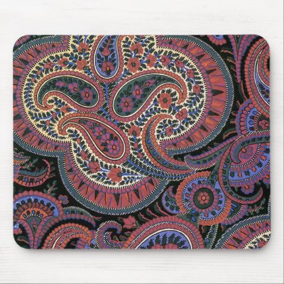 Pailsey Red Mouse Pads Zazzle_mousepad