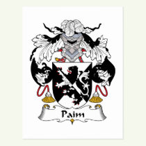 Paim Family Crest Postcard