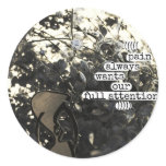 pain always wants our full attention stickers