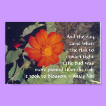 Pain and Risk - Anais Nin - poster posters by Horseshoes3 Pain and Risk - Anais Nin - poster posters