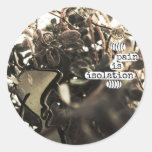 ((((pain is isolation))))) round sticker