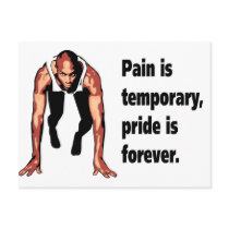 Pain is Temporary - Pride is Forever postcards by aesthete Pain is Temporary - Pride is Forever postcards