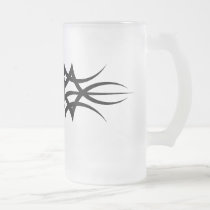 Pain Star  Black Tribal Logo mugs