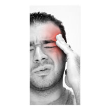 Painful Headache Man Healthcare Photo Cards