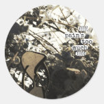 pain's too much round stickers