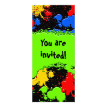Paint Ball Invitation