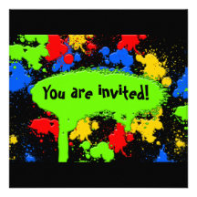 Paint Ball Invitation