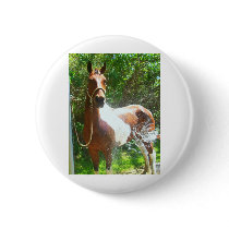 Paint Bath Pinback Button