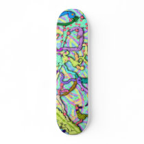 Paint blobby skate boards